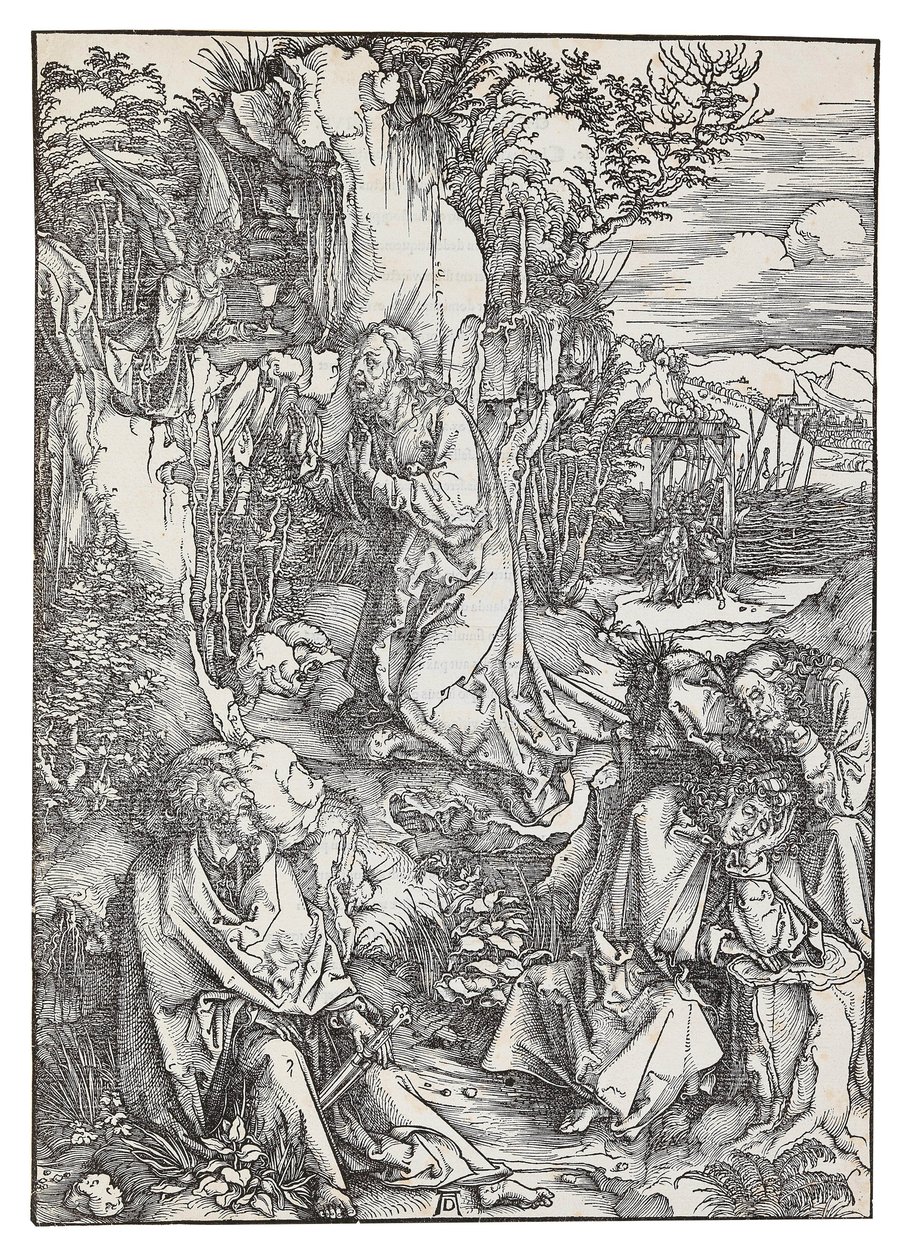The Agony in the Garden, from the series The Great Passion by Albrecht Dürer