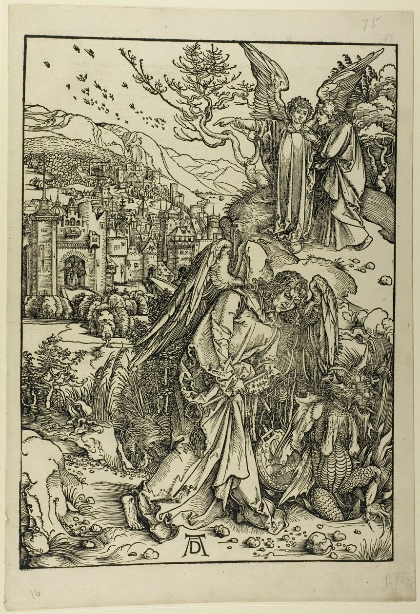 The Angel with the Key of the Bottomless Pit, from The Apocalypse by Albrecht Dürer