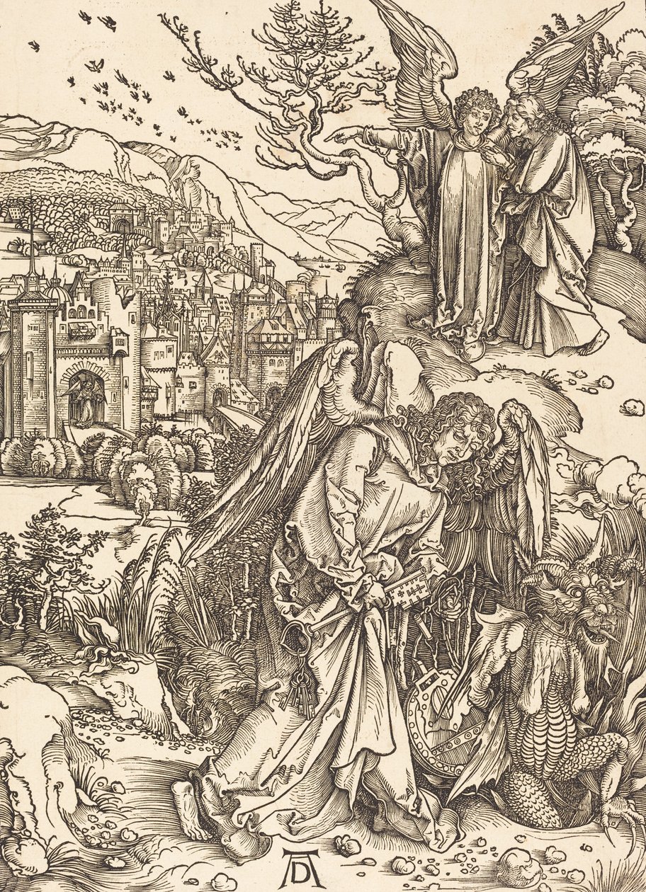 The Angel with the Key to the Bottomless Pit by Albrecht Dürer