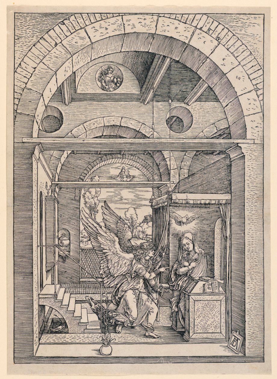 The Annunciation, from the Life of the Virgin Series by Albrecht Dürer