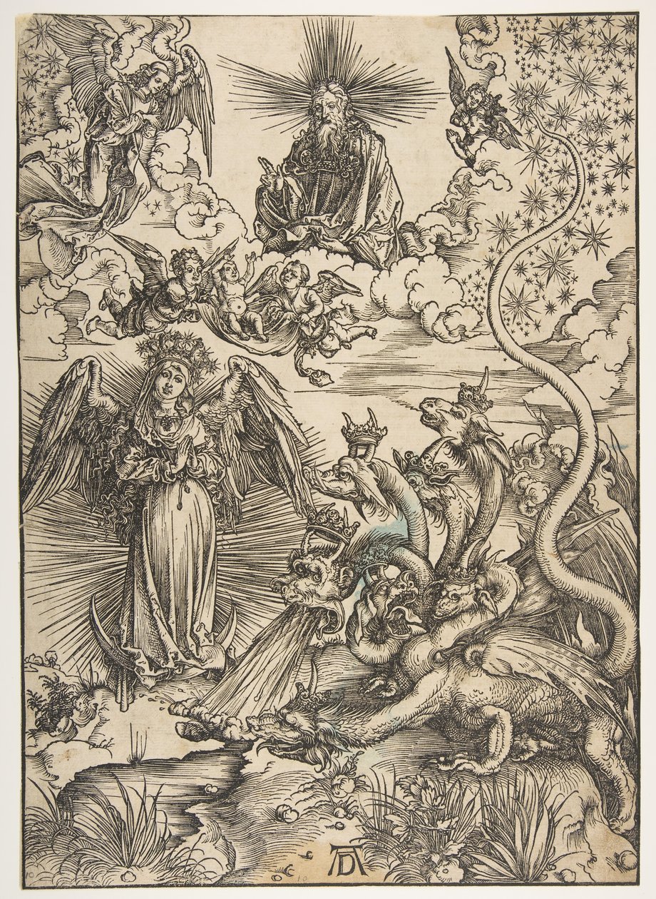 The Apocalyptic Woman, from The Apocalypse, Latin Edition, 1511 by Albrecht Dürer