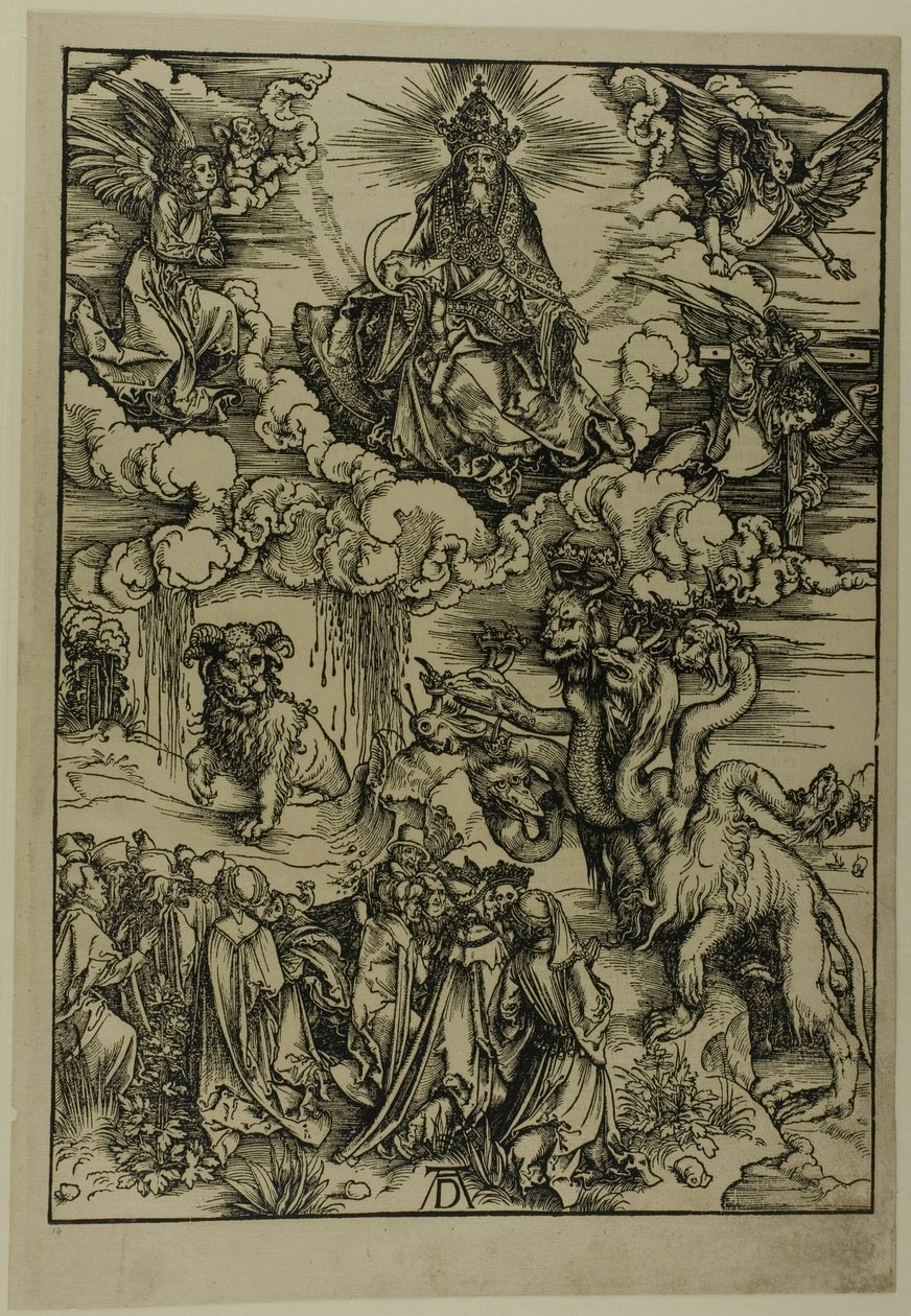 The Beast with Two Horns like a Lamb, from The Apocalypse by Albrecht Dürer