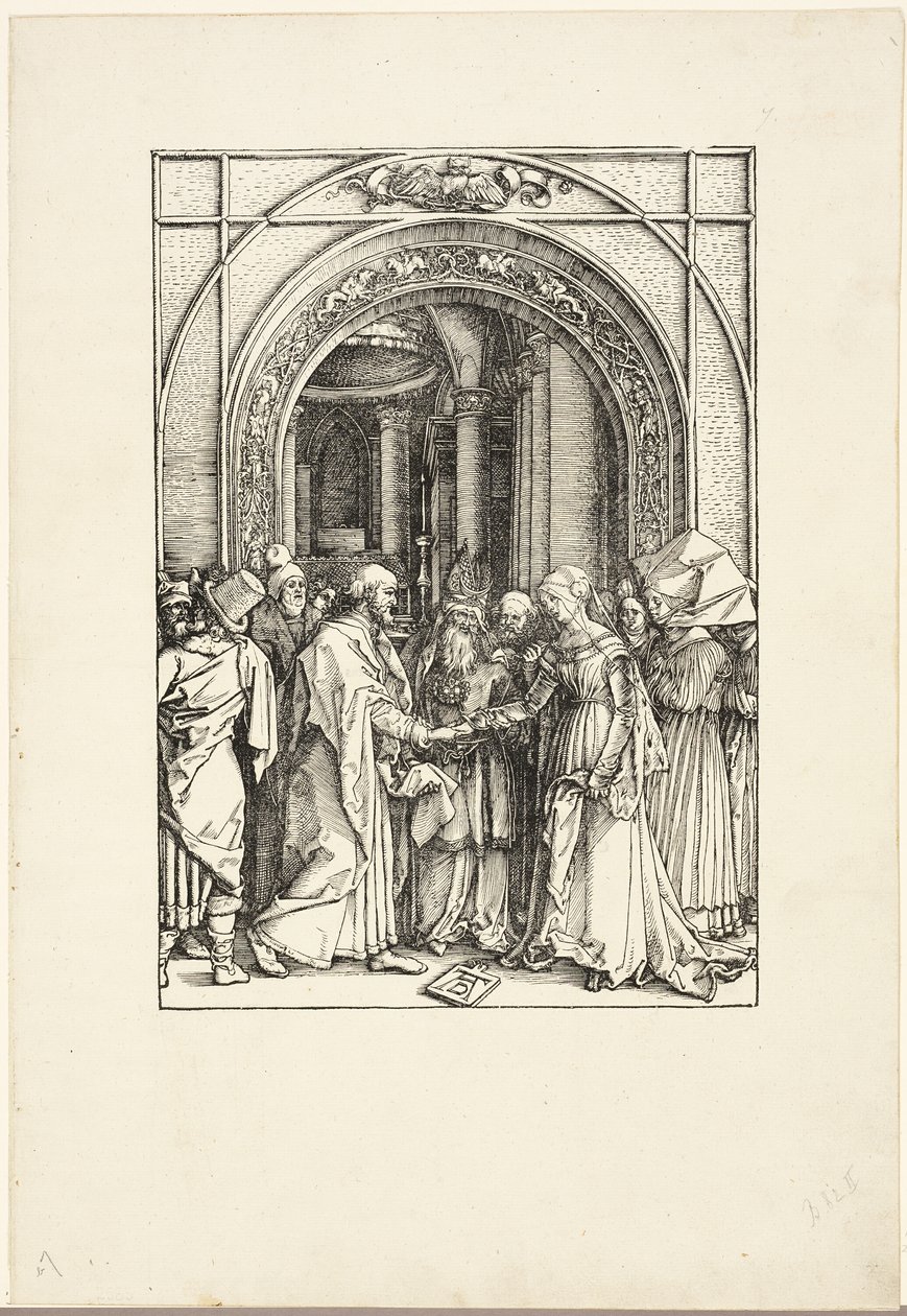 The Betrothal of the Virgin, from The Life of the Virgin by Albrecht Dürer