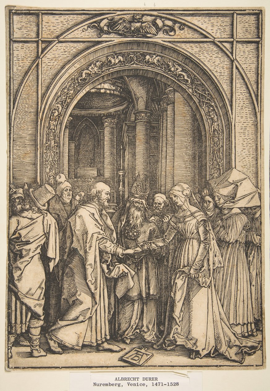 The Betrothal of the Virgin, from The Life of the Virgin by Albrecht Dürer