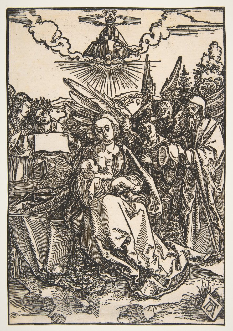 The Holy Family with Five Angels by Albrecht Dürer