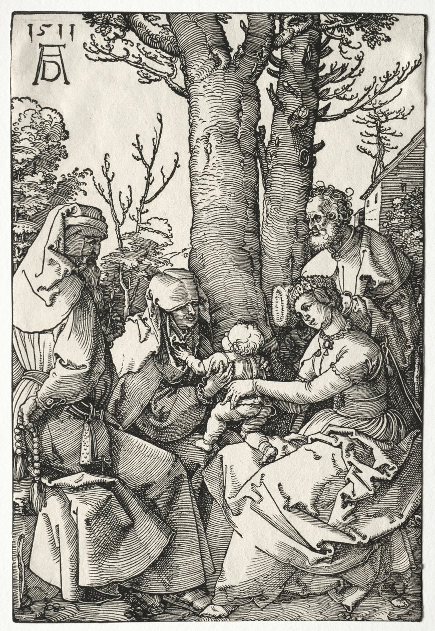 The Holy Family with Joachim and Anna by Albrecht Dürer