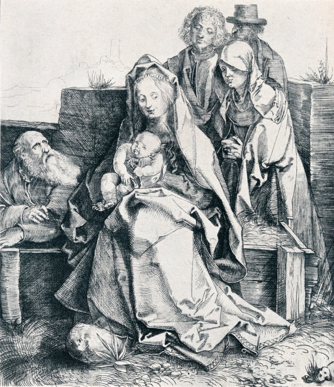 The Holy Family with St John, the Magdalene and Nicodemus by Albrecht Dürer