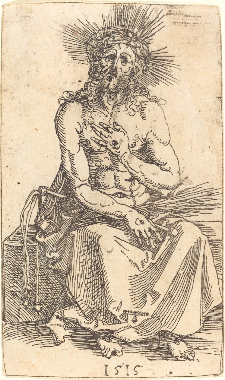 The Man of Sorrows Seated by Albrecht Dürer