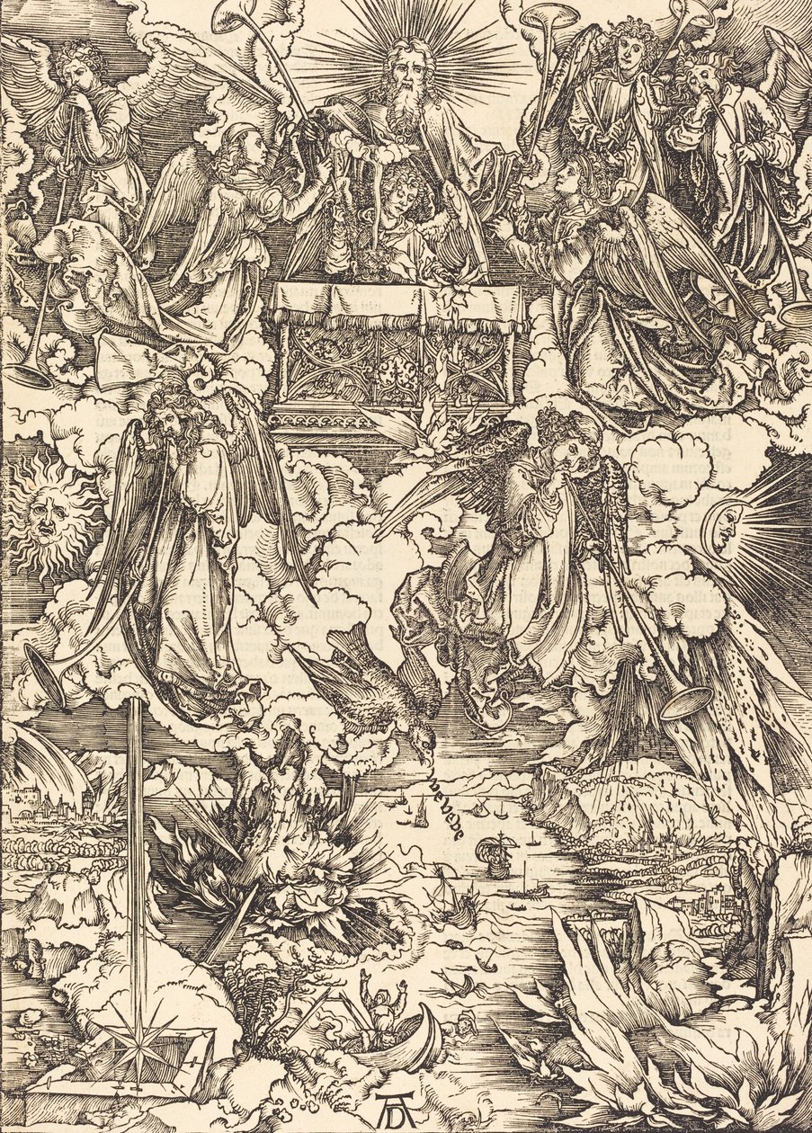 The Seven Angels with the Trumpets, 1498 by Albrecht Dürer