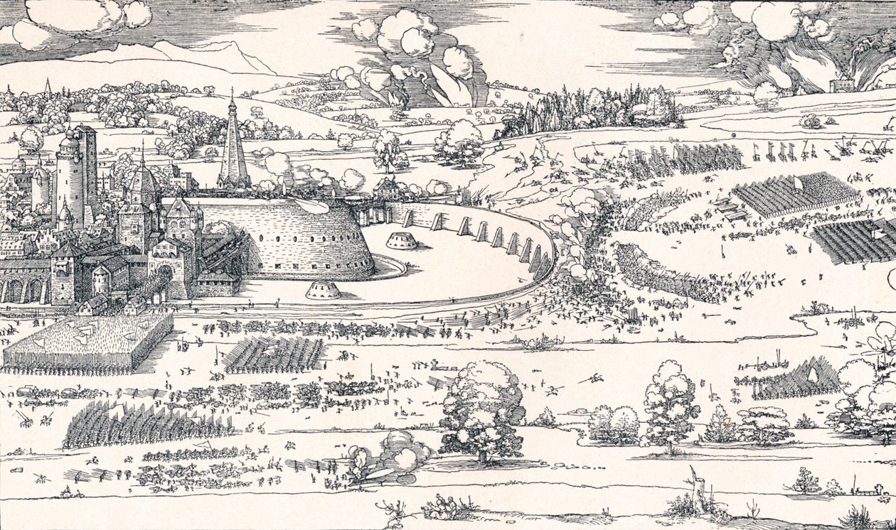 The Siege of a Fortress I, 1527 1906 by Albrecht Dürer