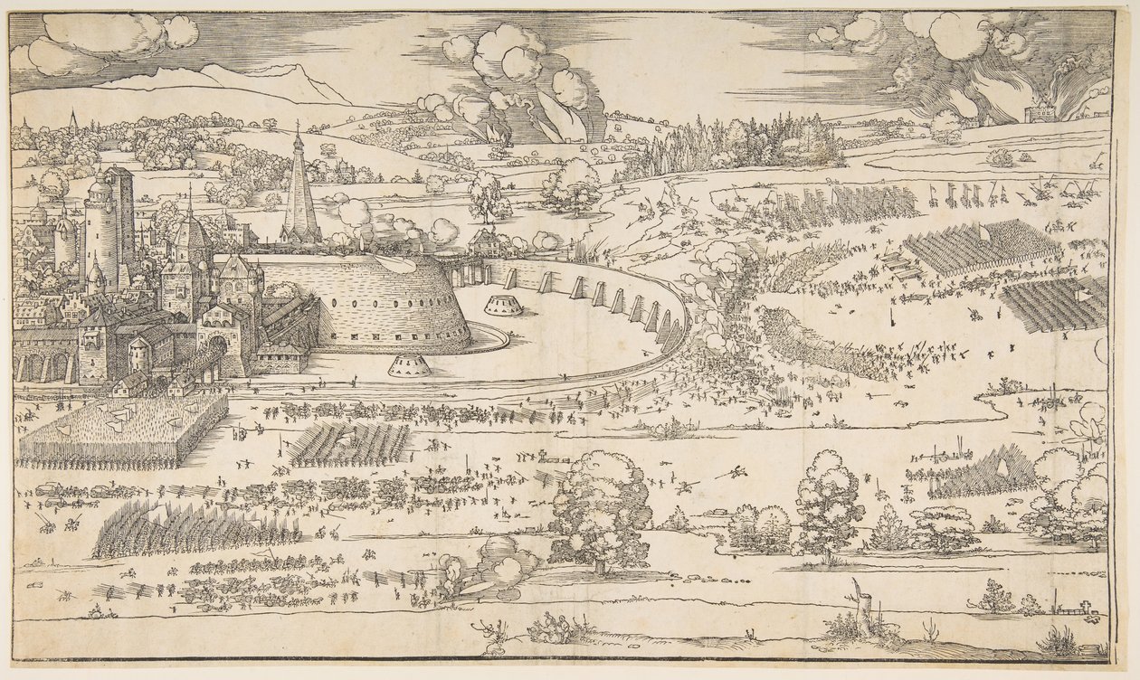 The Siege of a Fortress by Albrecht Dürer