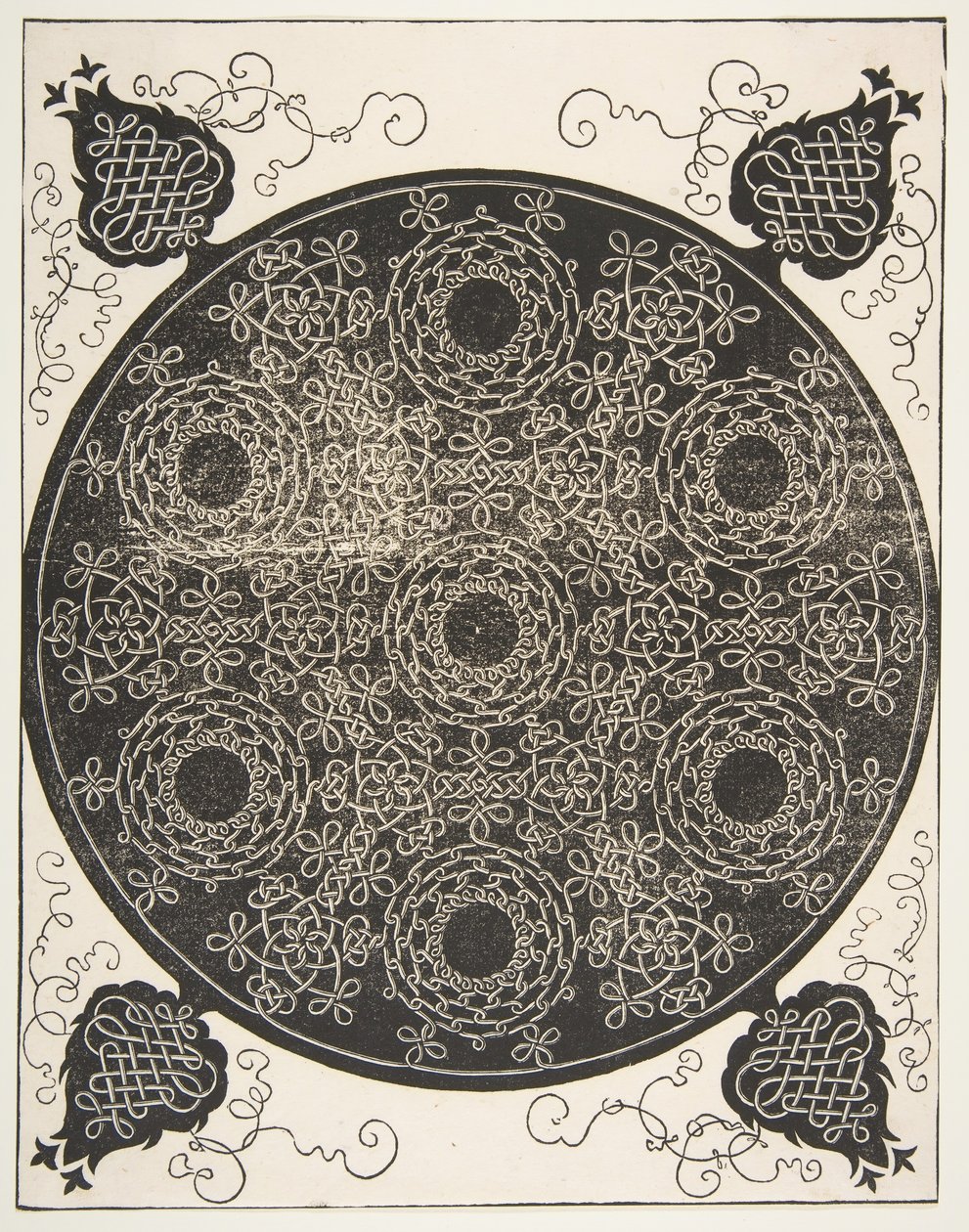 The Sixth Knot. Interlaced Roundel with Seven Wreaths by Albrecht Dürer