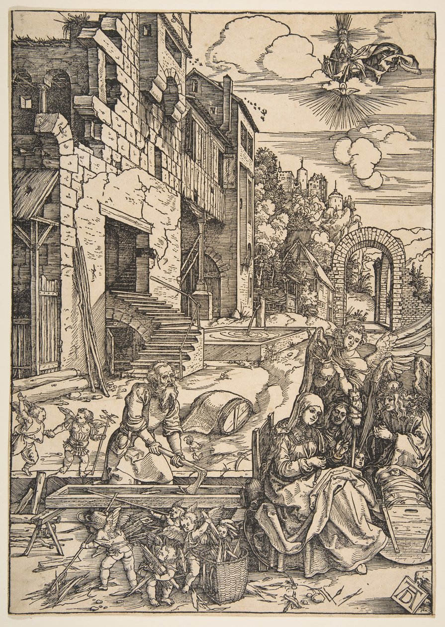The Sojourn of the Holy Family in Egypt by Albrecht Dürer