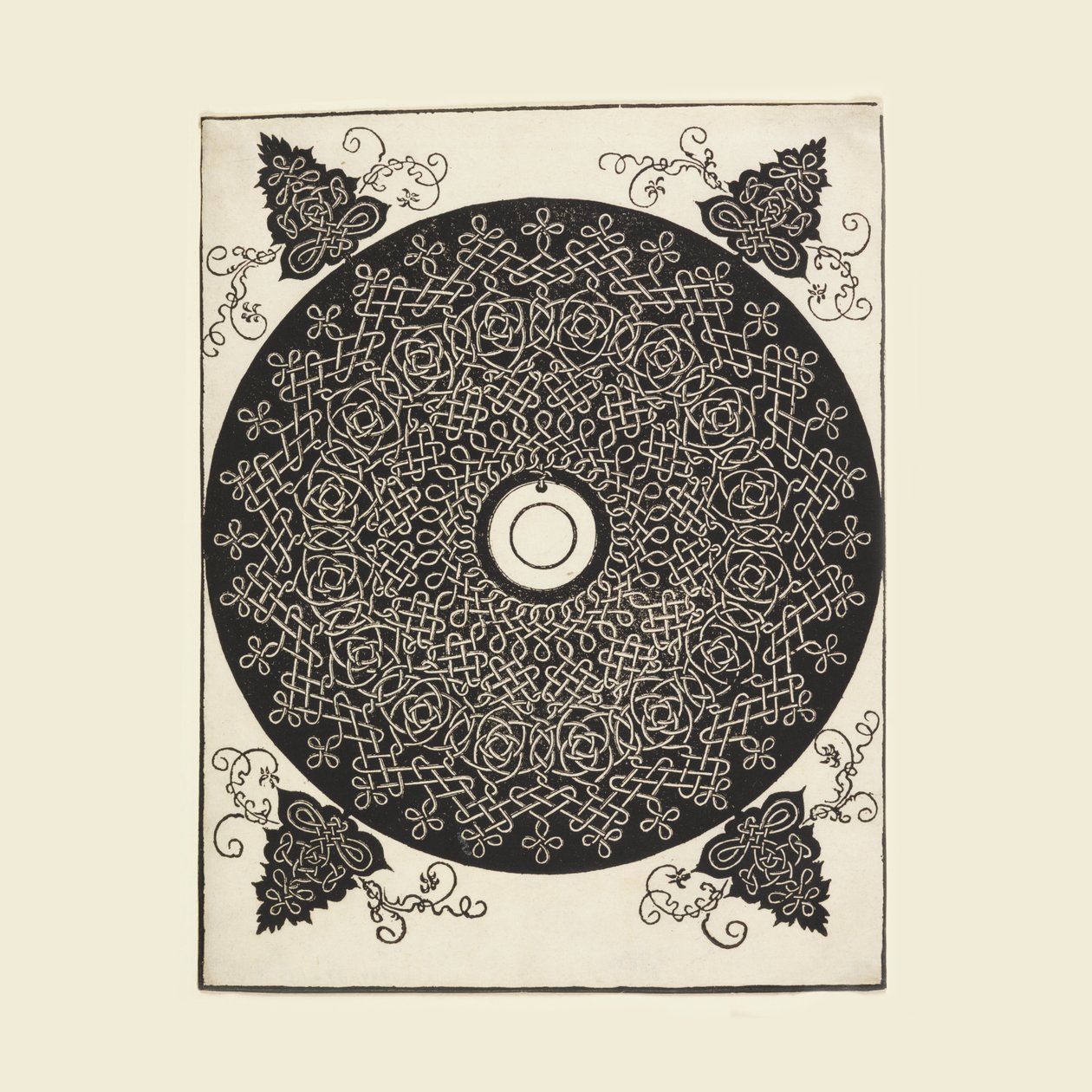 The Third Knot (Interlace Pattern with White Medallion) by Albrecht Dürer