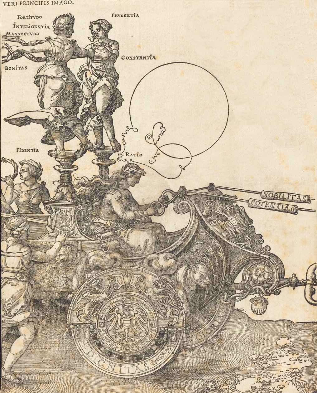 The Triumphal Chariot of Maximilian I, 1523 (Latin ed.) by Albrecht Dürer