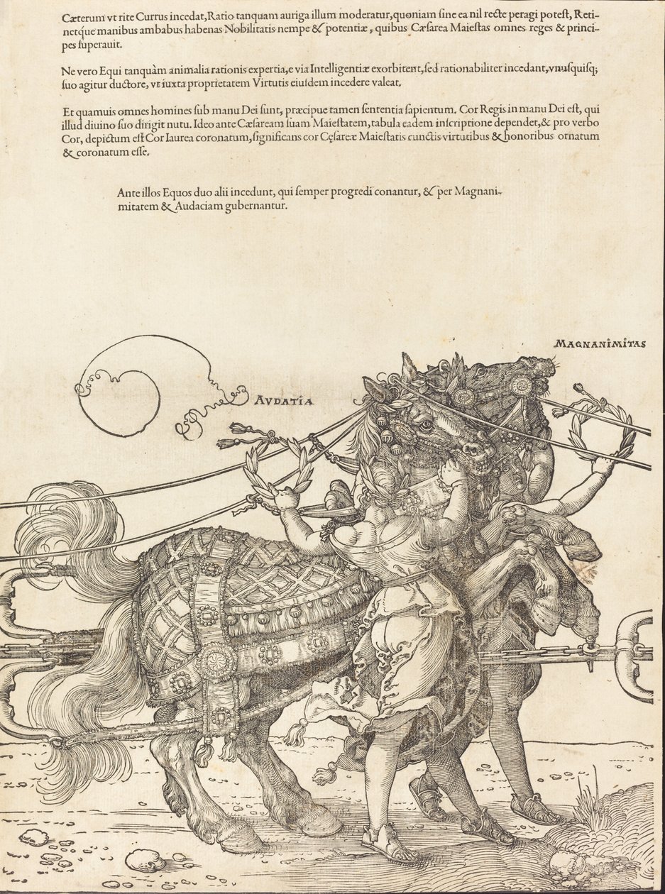 The Triumphal Chariot of Maximilian I The Great Triumphal Car [plate 7 of 8] by Albrecht Dürer