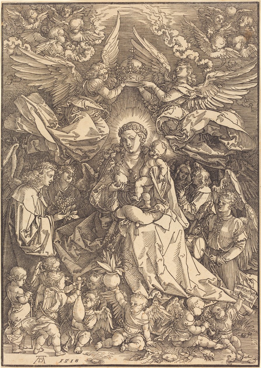 The Virgin Surrounded by Many Angels by Albrecht Dürer