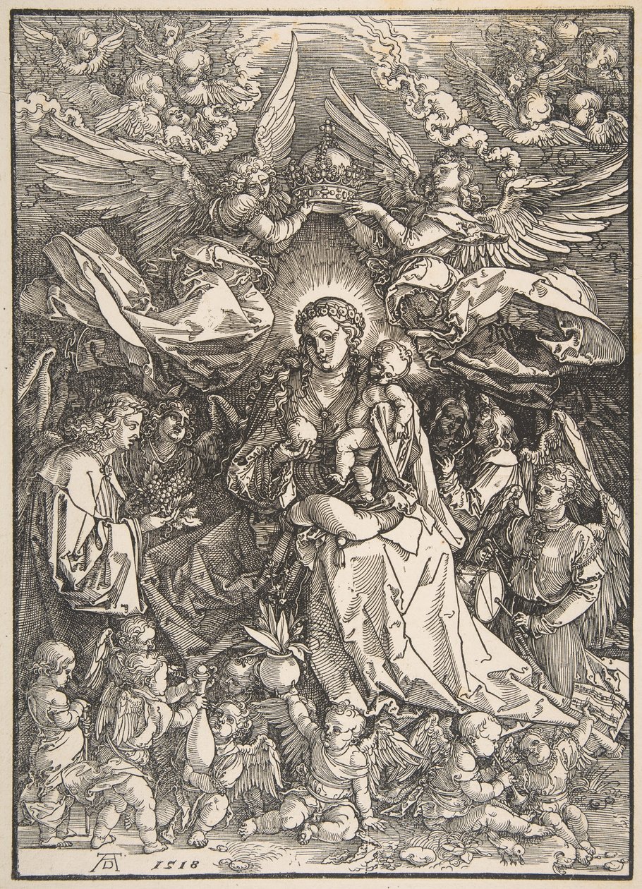 The Virgin Surrounded by Many Angels by Albrecht Dürer