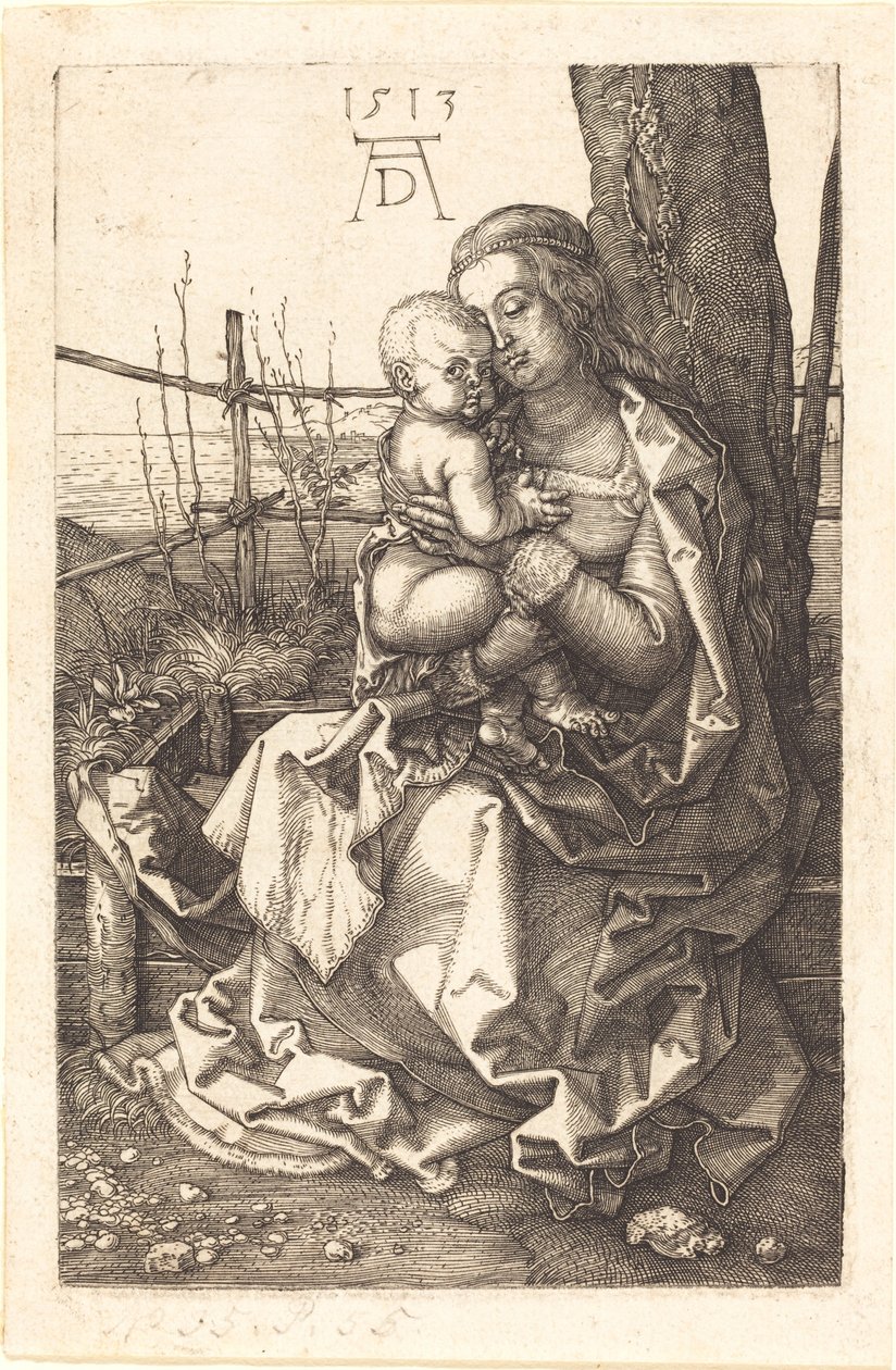 The Virgin and Child Seated by a Tree by Albrecht Dürer