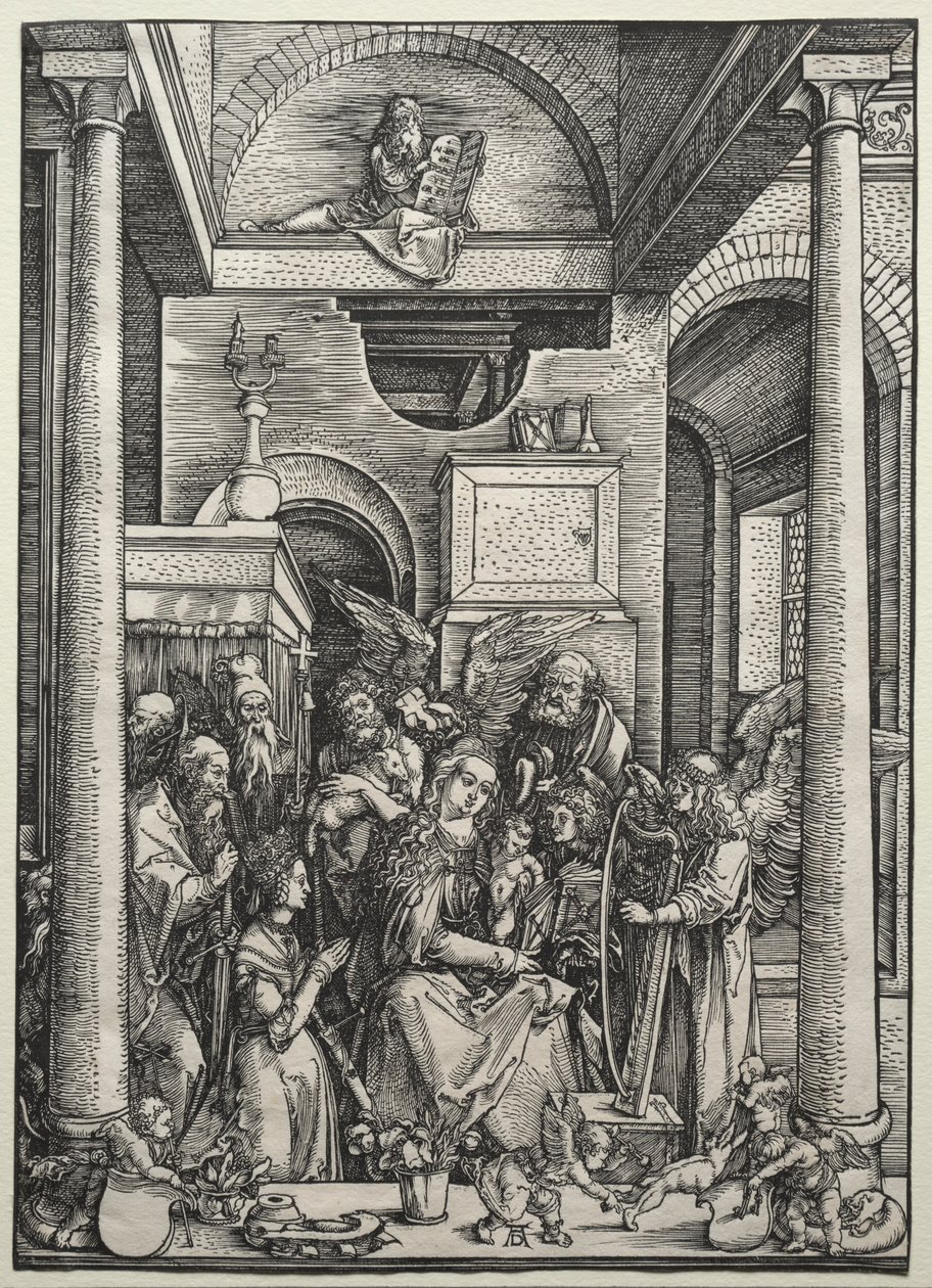 The Virgin and Child Surrounded by Saints and Angels by Albrecht Dürer