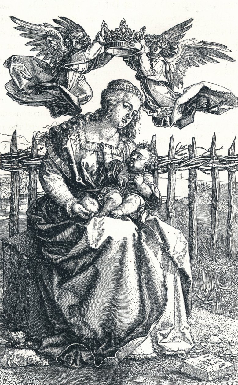 The Virgin and Child crowned by two Angels, 1518, 1906 by Albrecht Dürer