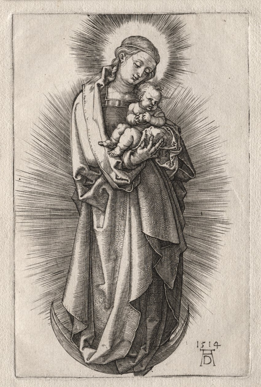 The Virgin with Hairband on a Crescent Moon by Albrecht Dürer