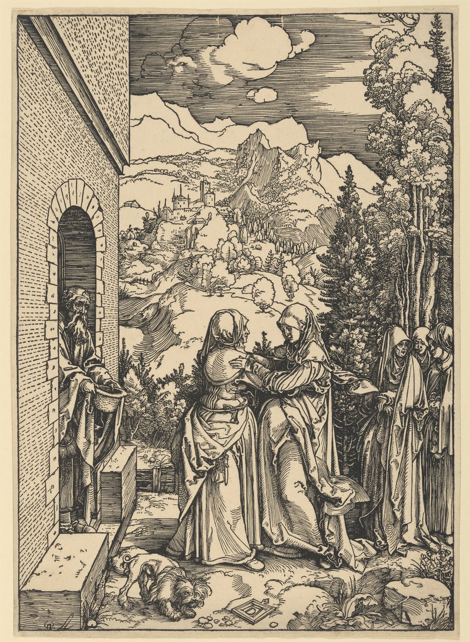 The Visitation, from The Life of the Virgin by Albrecht Dürer