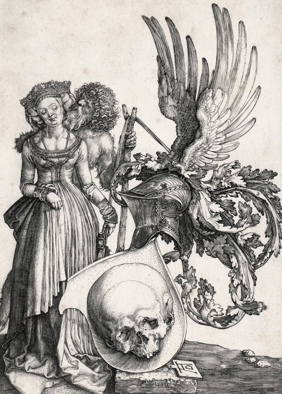 The Coat of Arms with the Skull by Albrecht Dürer