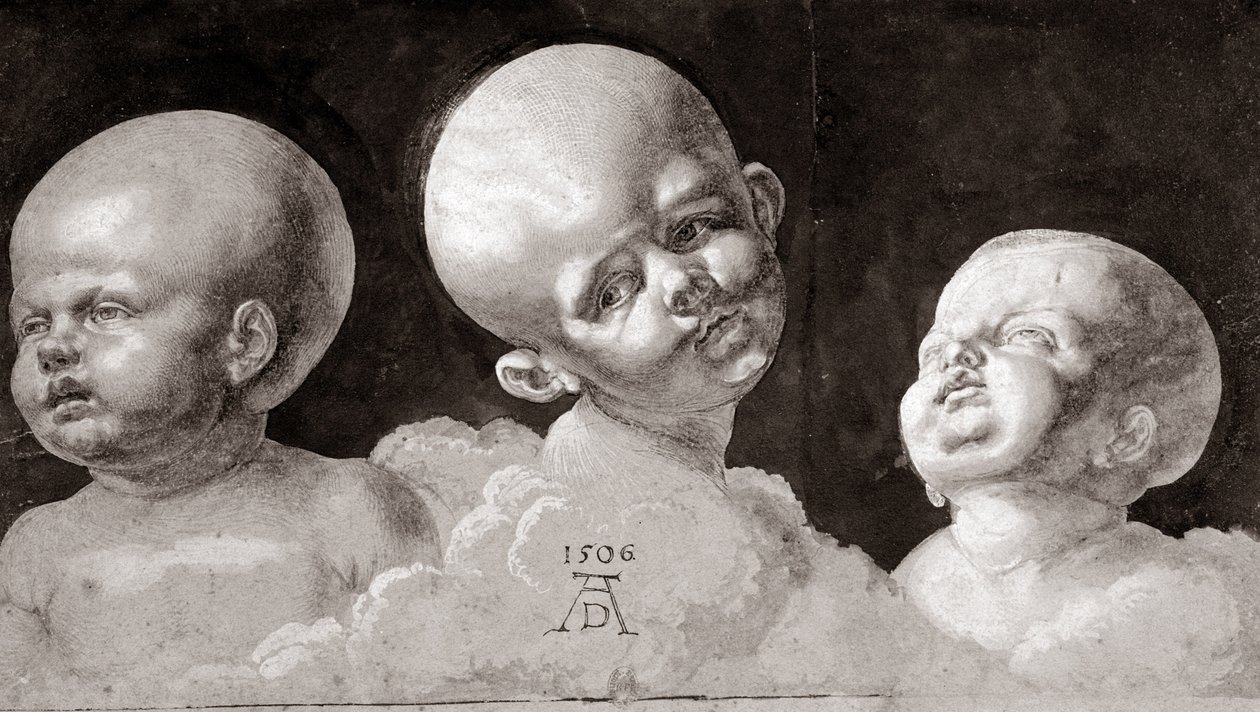 Three Heads of Children by Albrecht Dürer