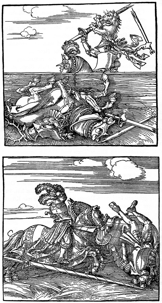 Tournament Scenes, 1515-1516, 1936 by Albrecht Dürer