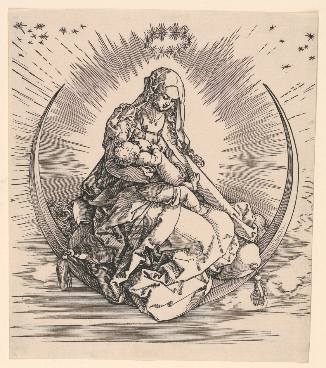 Virgin on the Crescent (Title Page of the Life of the Virgin) by Albrecht Dürer