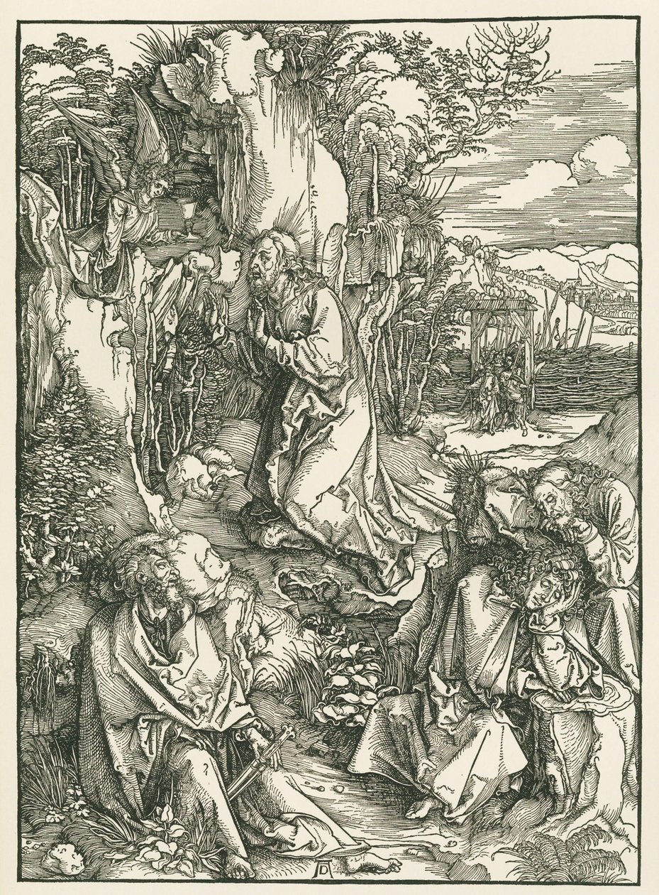 Agony in the Garden - Christ on the Mount of Olives by Albrecht Dürer or Duerer