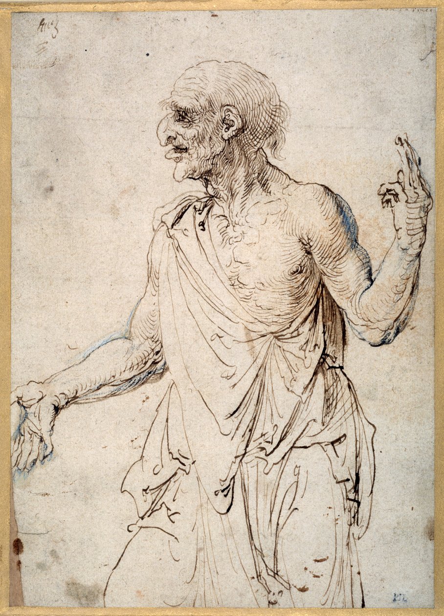 An Old Man Gesticulating by Albrecht Dürer