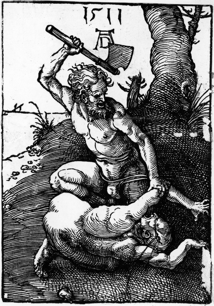 Cain Killing Abel by Albrecht Dürer or Duerer