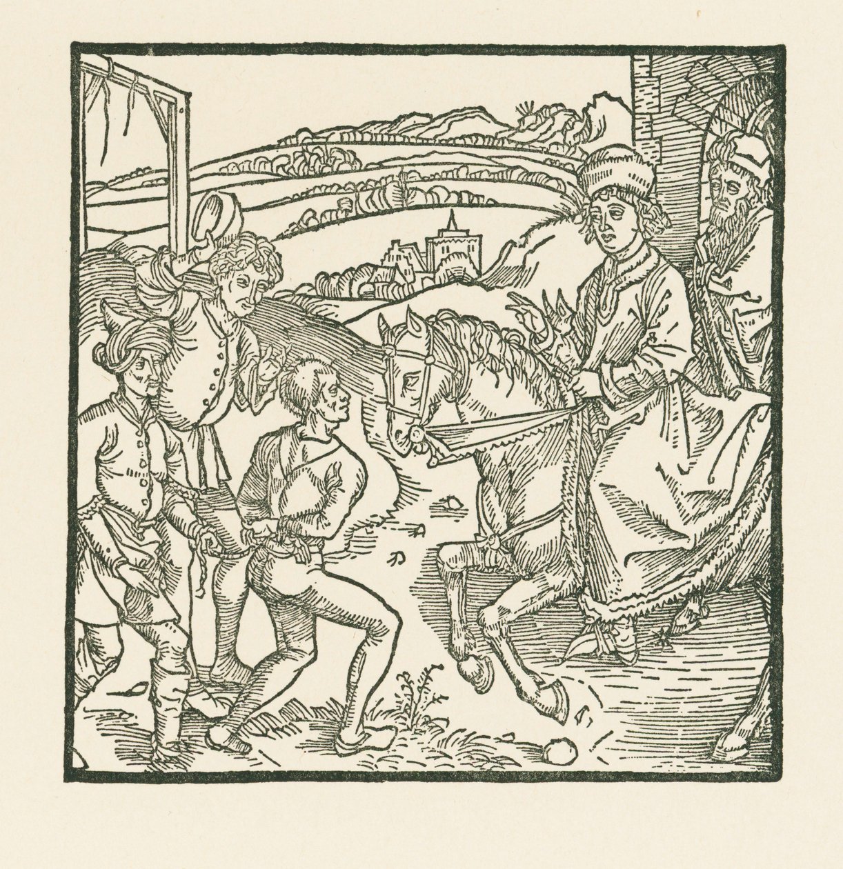 Catonet redeems an evil doer from the gallows by Albrecht Dürer or Duerer