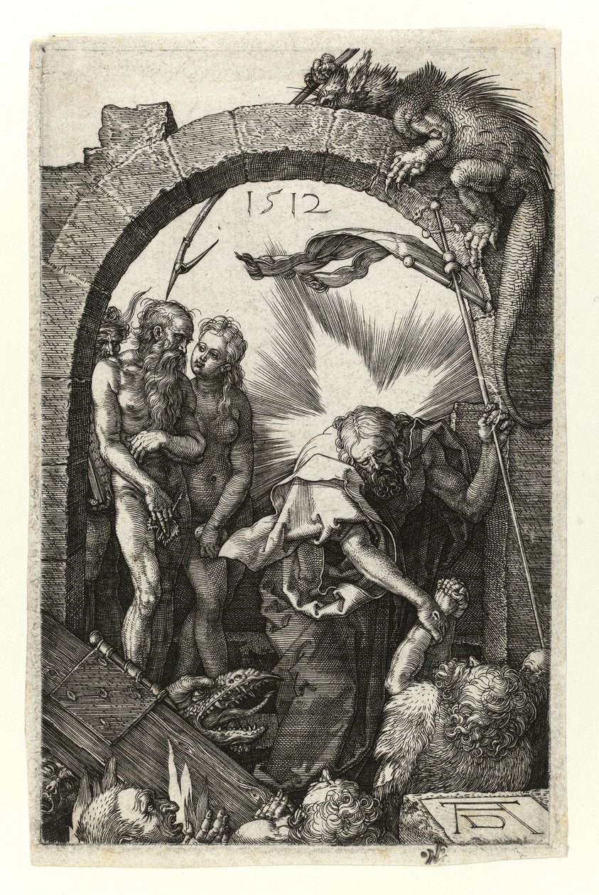 Christ at Limbo (with Adam and Eve) by Albrecht Dürer
