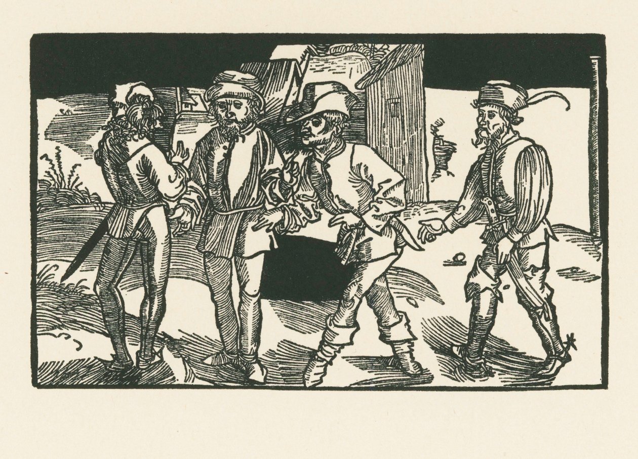 Clitipho, Menedemus, Chremes and Syrus by Albrecht Dürer or Duerer
