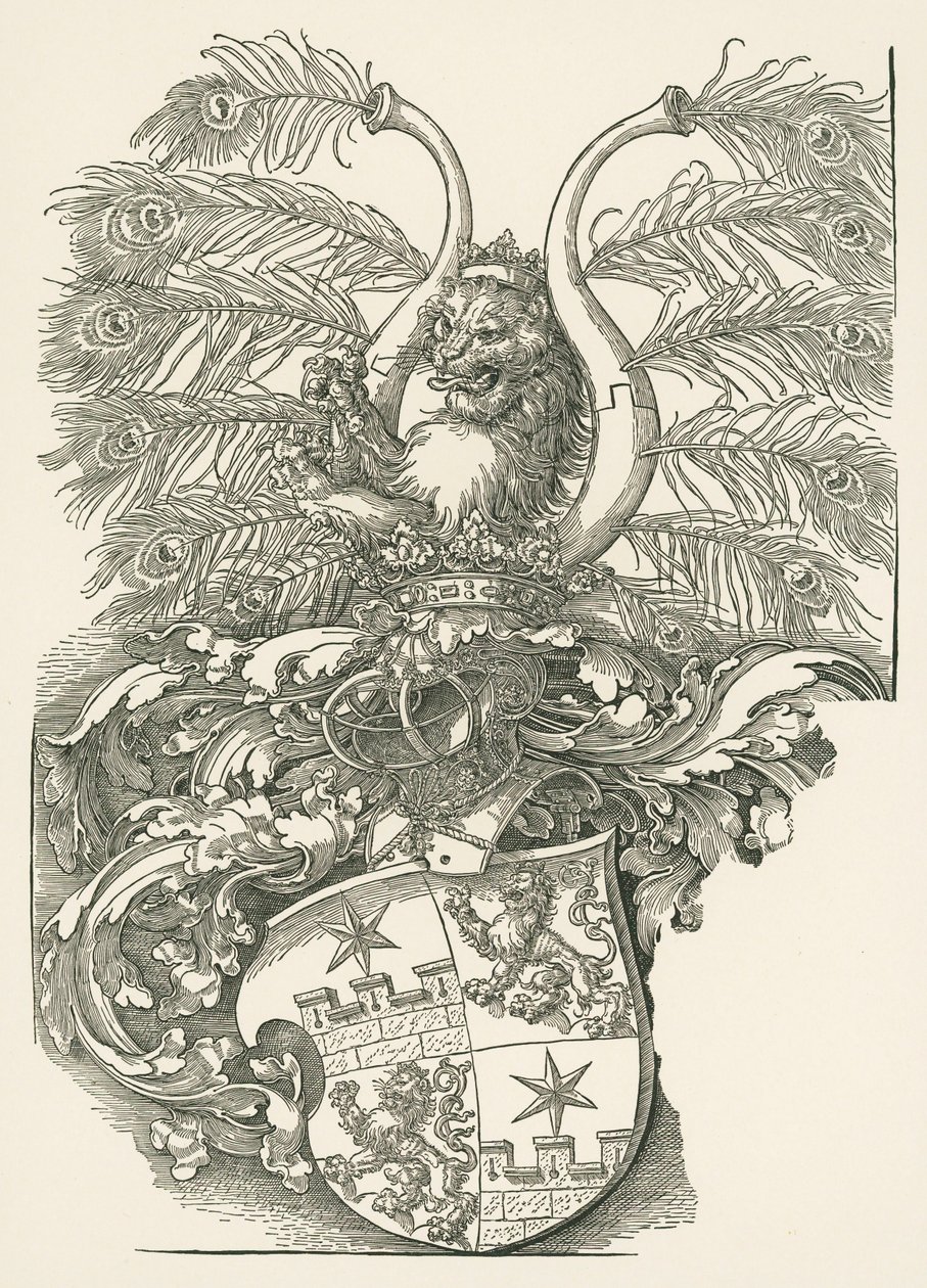 Coat of Arms of Roggendorf by Albrecht Dürer or Duerer