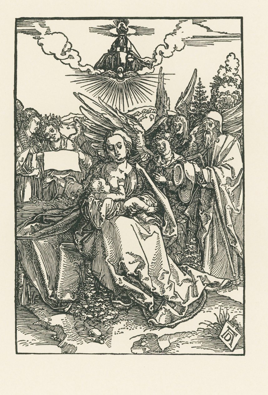 Holy Family with five Angels, c.1503-04 by Albrecht Dürer or Duerer