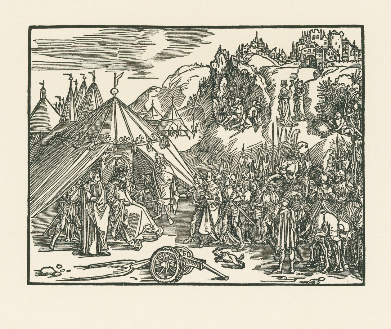 Judith is Taken to the Camp of Holofernes by Albrecht Dürer or Duerer