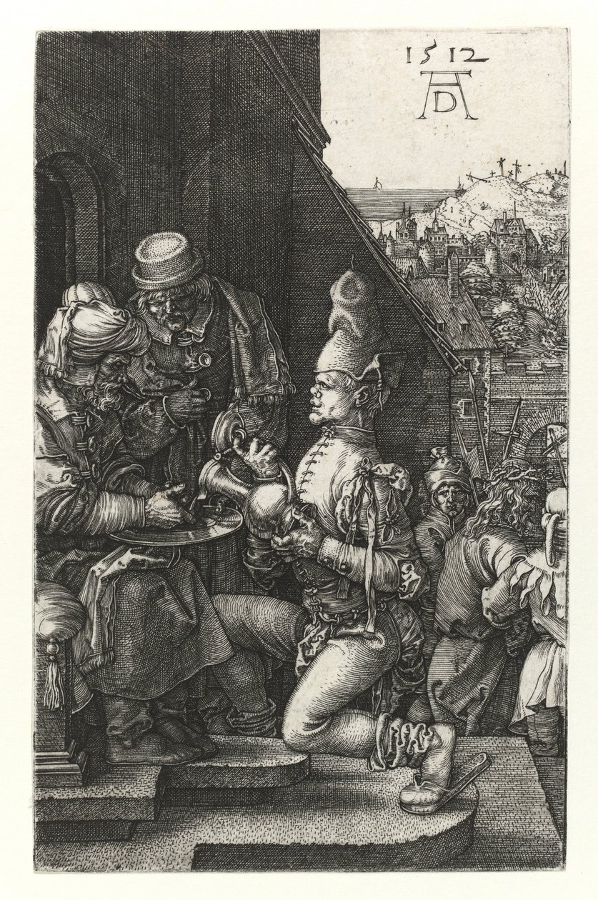Pilate washes his hands by Albrecht Dürer