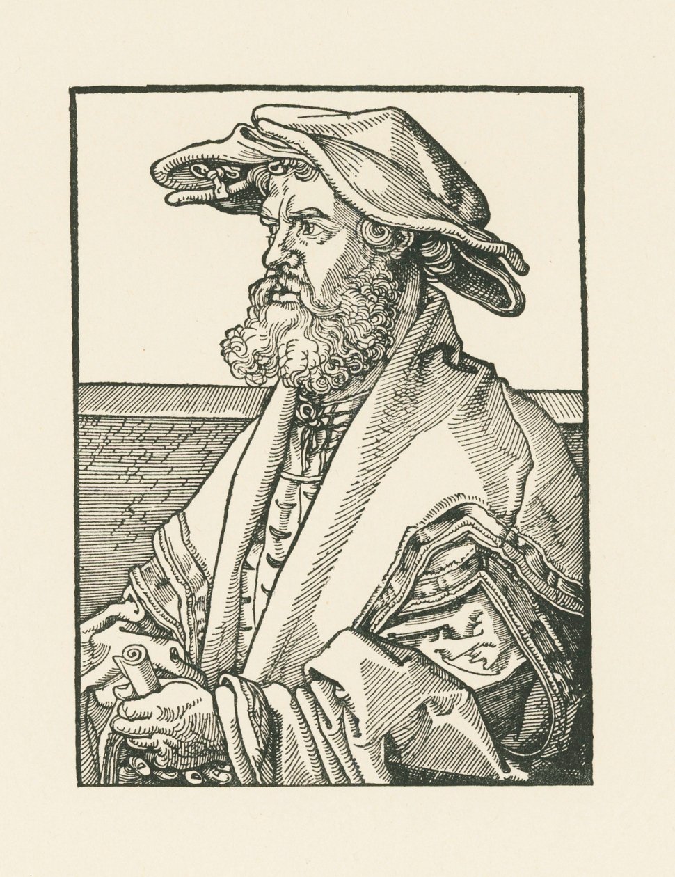 Portrait of Helius Eobanus Hessus by Albrecht Dürer or Duerer