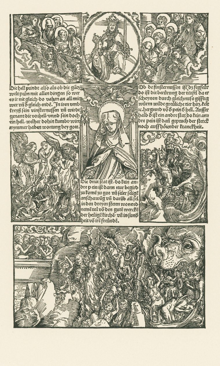 Saint Birgitta and the Virgin Interceding for the Damned by Albrecht Dürer or Duerer