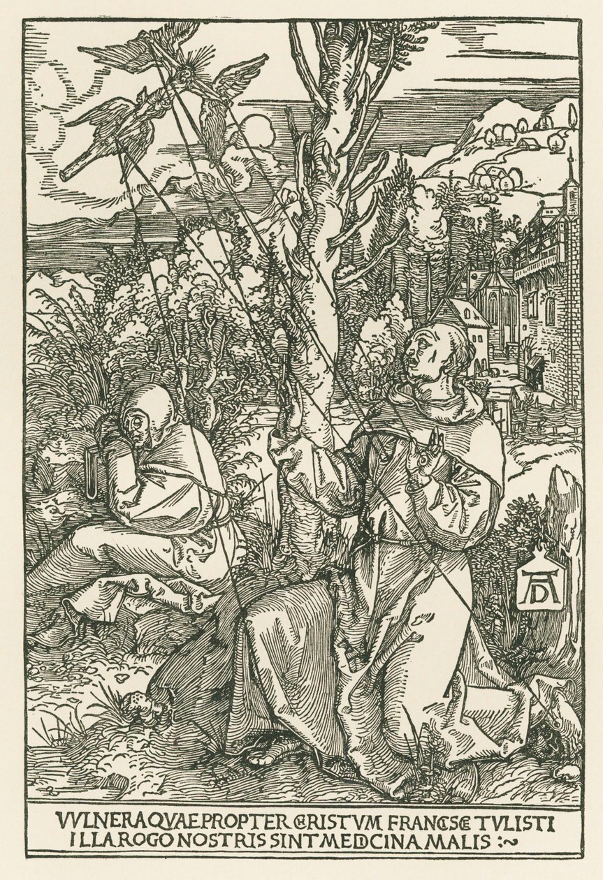 Saint Francis Receiving the Stigmata by Albrecht Dürer or Duerer