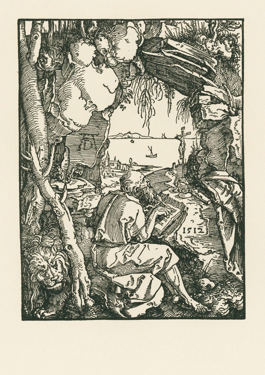 Saint Jerome in the Cavern by Albrecht Dürer or Duerer