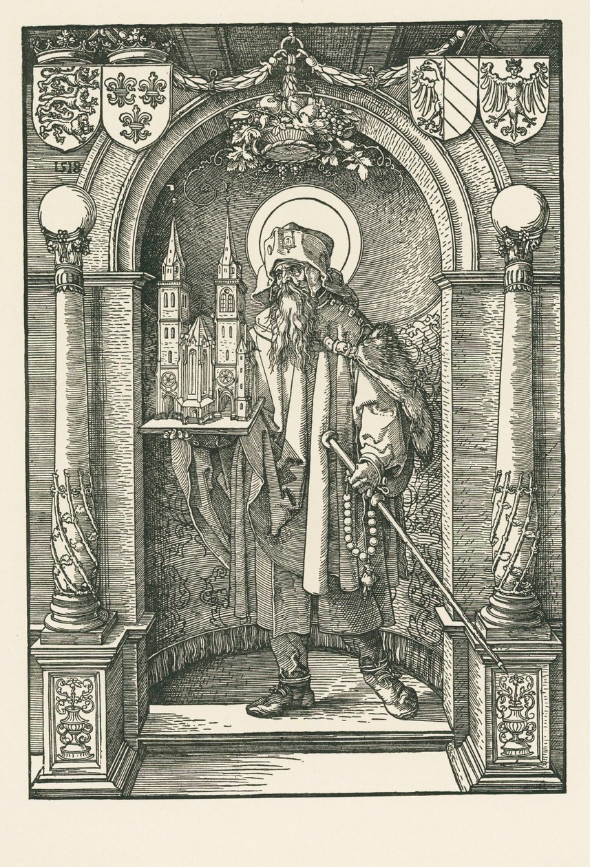 Saint Sebald in the Niche by Albrecht Dürer or Duerer