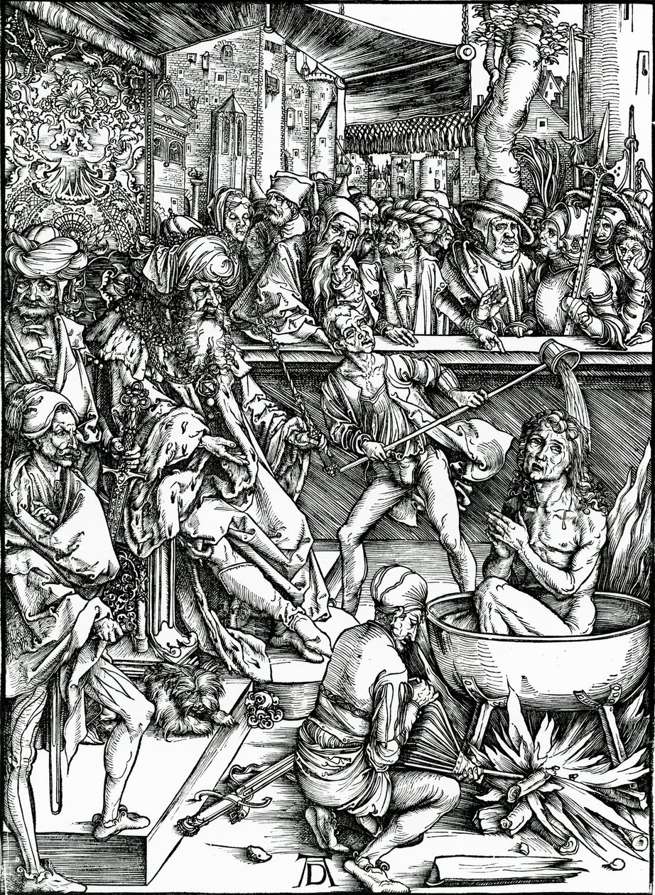 St. John the Evangelist Being Tortured in a Vat of Boiling Oil, from the 