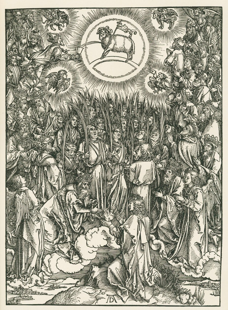 The Adoration of the Lamb and the Hymn of the Chosen, The Revelation of Saint John by Albrecht Dürer or Duerer