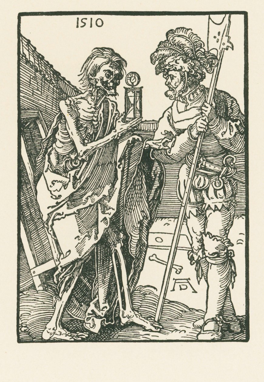 The Death and the Landsknecht by Albrecht Dürer or Duerer