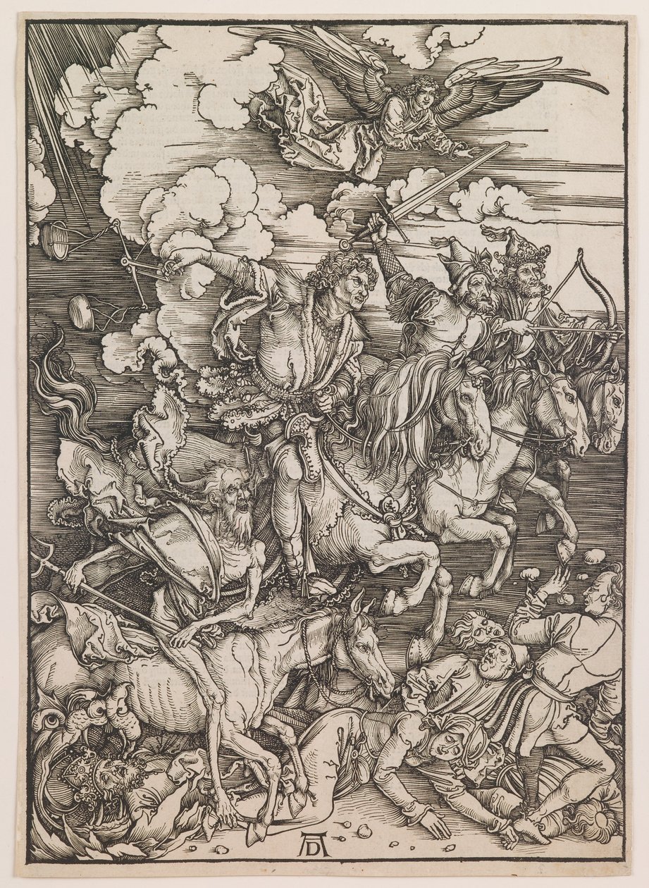 The Four Horsemen of the Apocalypse, from "The Apocalypse" by Albrecht Dürer or Duerer